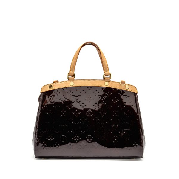 Louis Vuitton Vernis Brea MM Bag Monogram Patent Amarante GHW