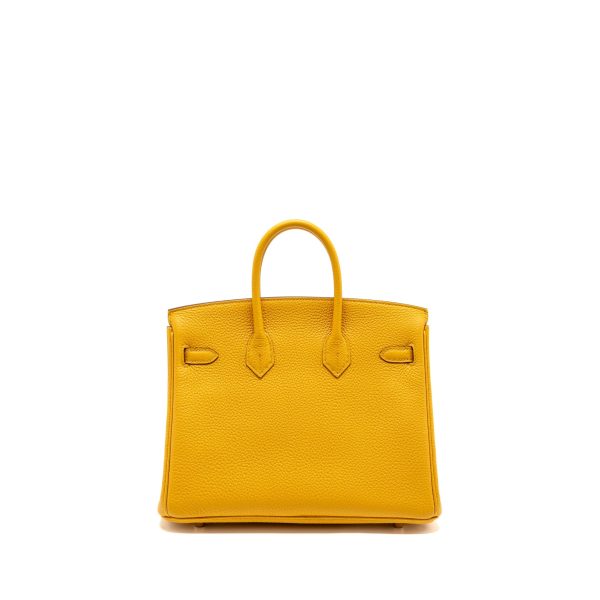 Hermes Birkin 25 Togo 9D Jaune Amber GHW Stamp Z