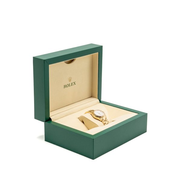Rolex Datejust 31mm Oyster Perpetual White Dial Oyster Bracelet 18k Yellow Gold Model: 278278