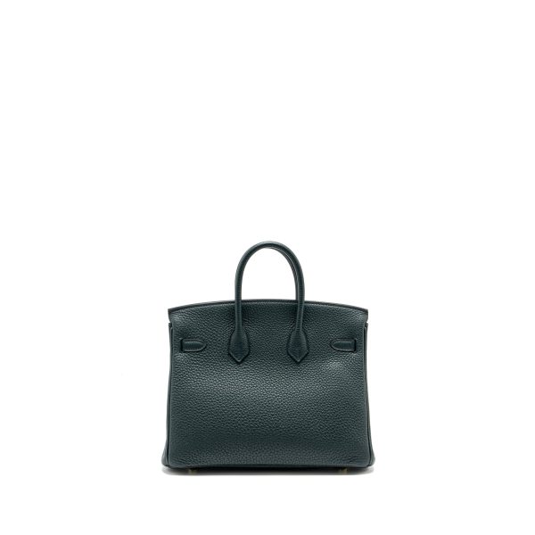 Hermes Birkin 25 Togo Vert Cypres GHW Stamp U