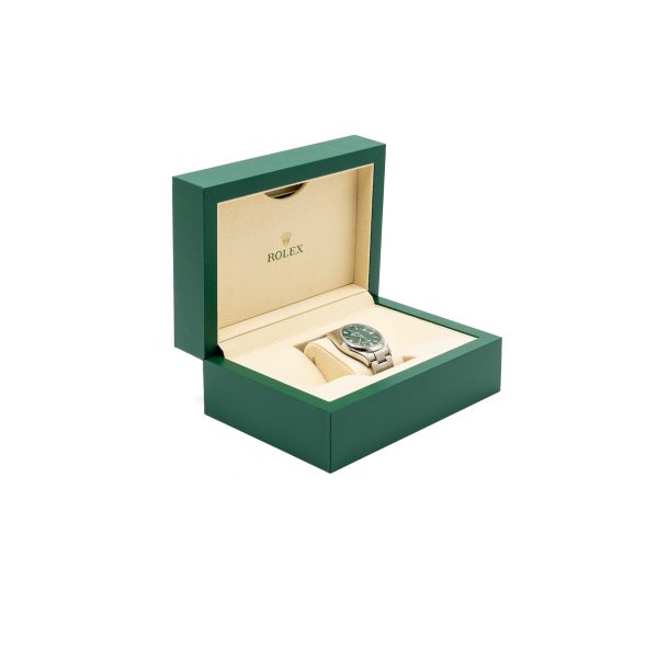 Rolex Oyster Perpetual 36mm oyster steel green dial oyster bracelet model: 126000-0005