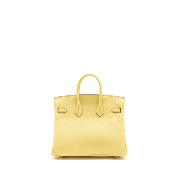 Hermes Birkin 25 Togo 1Z Jaune Poussin GHW Stamp Z