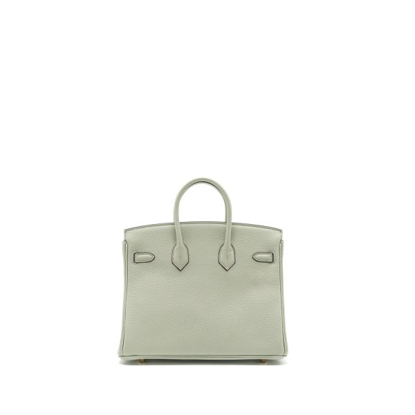 Hermes Birkin 25 Togo Gris Neve GHW Stamp B