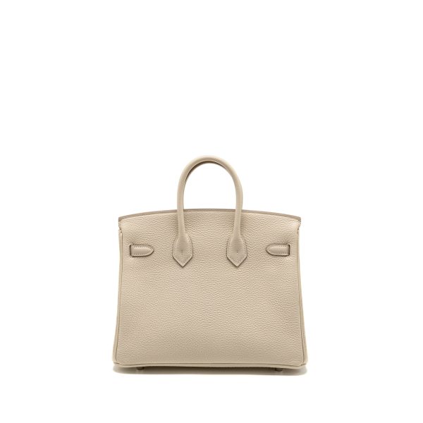 Hermes Birkin 25 Togo Craie SHW Stamp W