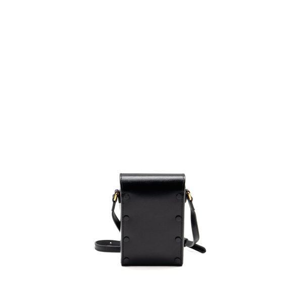 Gucci 1955 Horsebit Mini Crossbody Bag Calfskin Black GHW